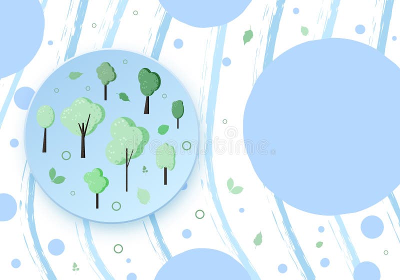 Composizione verde negli alberi per progettazione sociale di media Illustrazione di vettore illustrazione di stock Composizione verde negli alberi per progettazione sociale di media Illustrazione di vettore illustrazione di stock