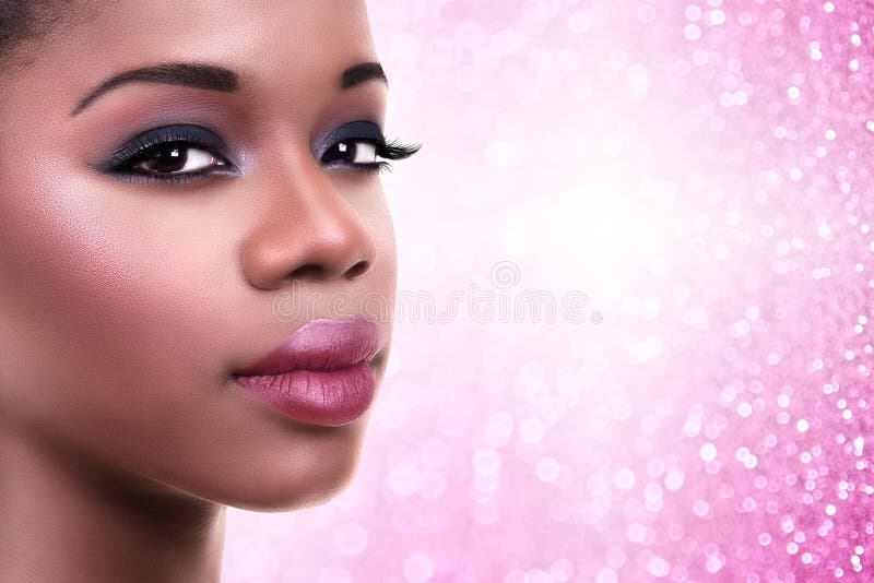 Composição africana da mulher foto de stock royalty free Composição africana da mulher foto de stock royalty free