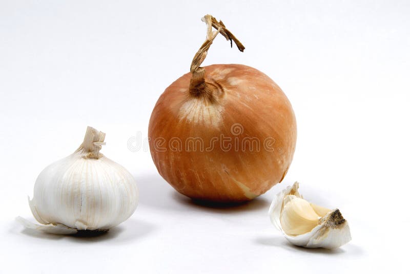 Digital photo,composition an onions and garlic for. Digital photo,composition an onions and garlic for
