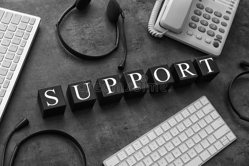 Composição com a palavra APOIO foto de stock royalty free
