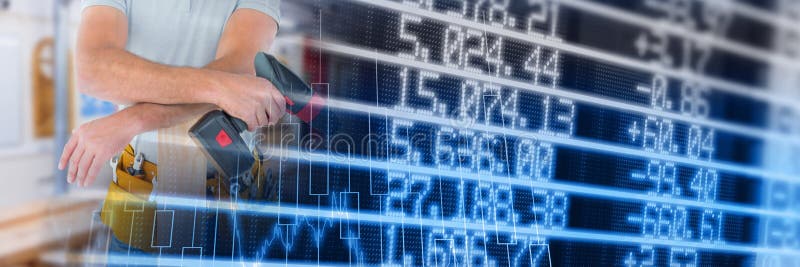 Composição do processamento de dados financeiros através de exercícios de retenção de mão de obra fotos de stock royalty free