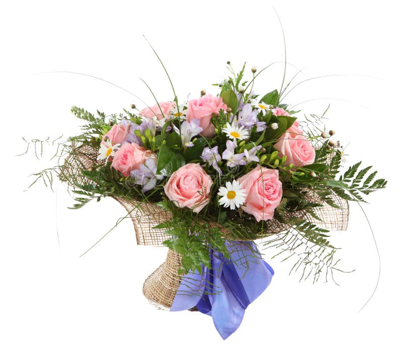 Composição floral, ramalhete das margaridas brancas e p fotografia de stock Composição floral, ramalhete das margaridas brancas e p fotografia de stock