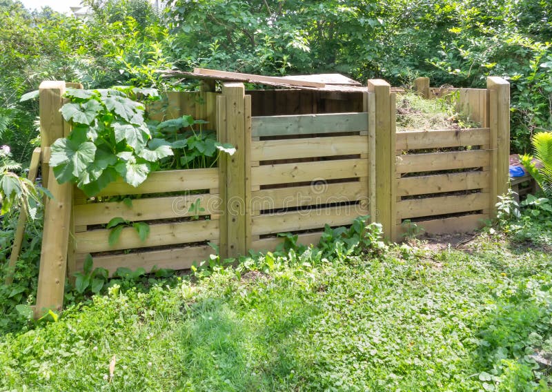Compost bins stock photo. Image of foliage, environment 42254222