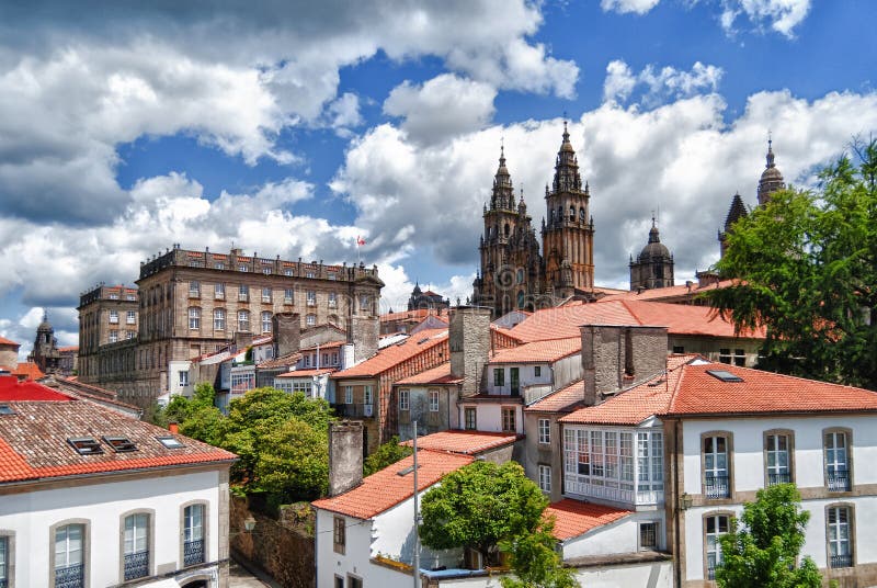 compostela de santiago собора Галиция, Испания стоковые изображения compostela de santiago собора Галиция, Испания стоковые изображения