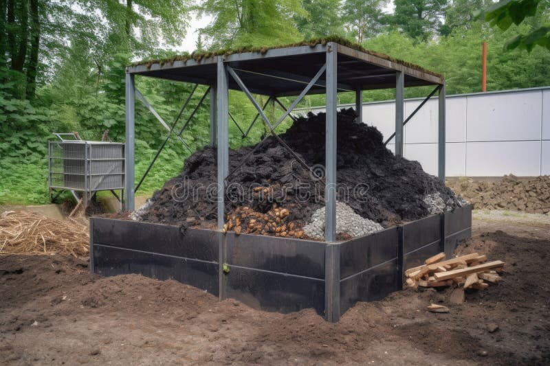 Composting System with Doublelayer of Carbon and Nitrogen Rich