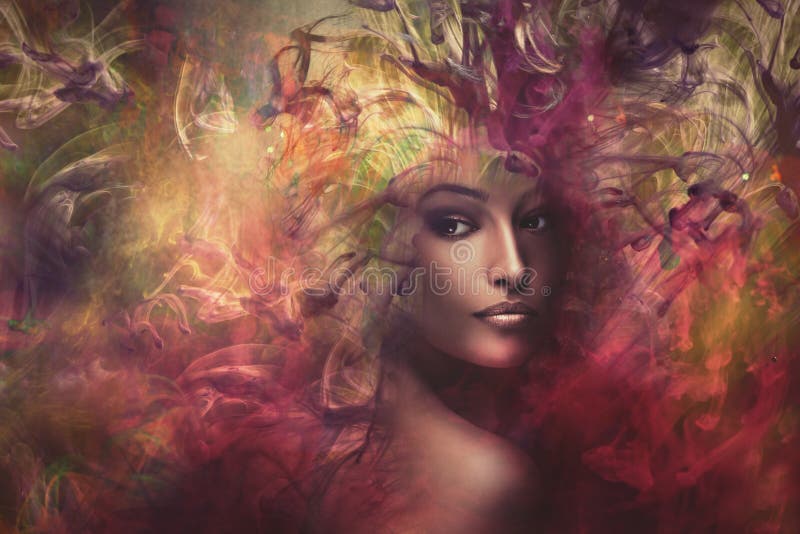 Composé de femme d'imagination photographie stock Composé de femme d'imagination photographie stock