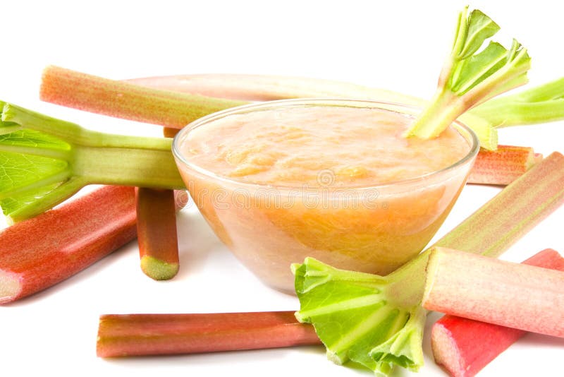 Compote de rhubarbe images stock Compote de rhubarbe images stock