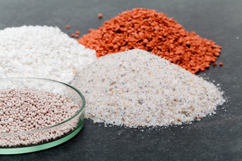 Compound Fertilizer , Bulk Blend Fertilizer and Urea Stock Image