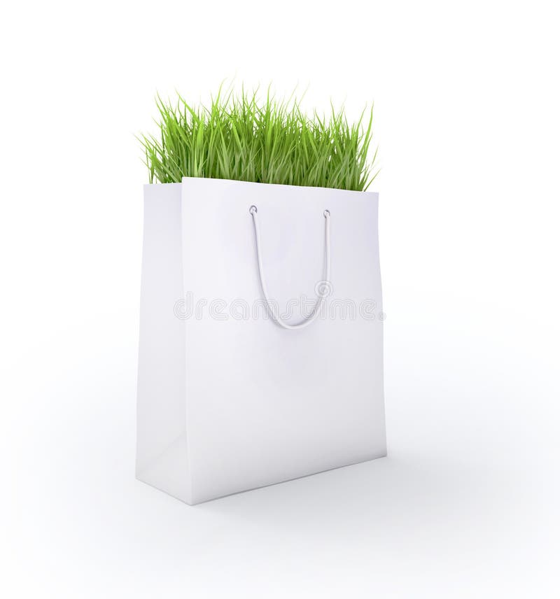 Comprar leva o saco com grama fresca