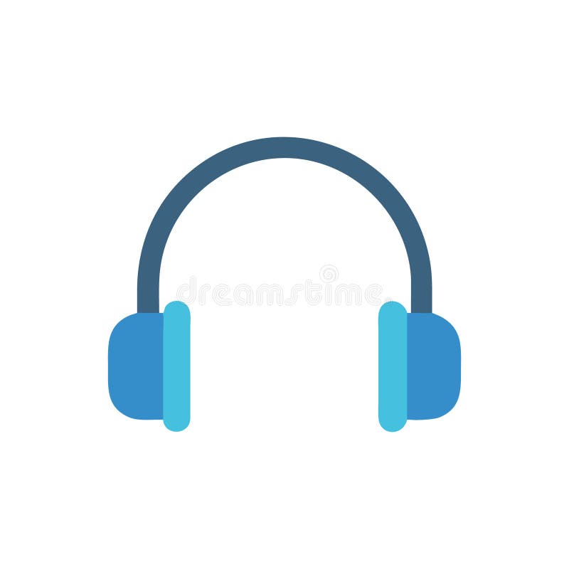 Creative Headphones Illustration Icon stock illustration