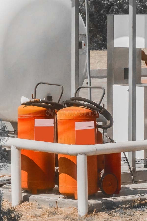 Gas Station Compressed Air Hose Stock Image Image of brick, chuck