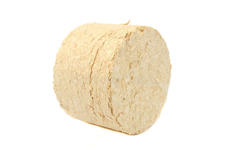 Compressed Sawdust Firelog stock image. Image of fragments 15140115