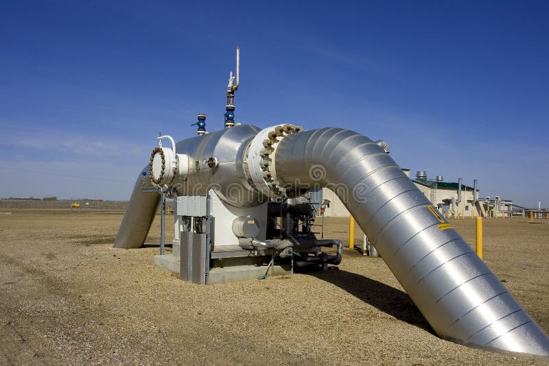 Compressie 4 van het gas stock afbeelding Compressie 4 van het gas stock afbeelding