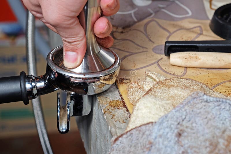 Making Coffee with Espresso Machine Stock Photo Image of barista