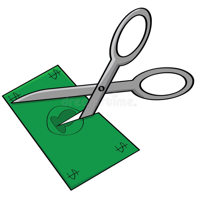 Compression budgétaire illustration stock Compression budgétaire illustration stock