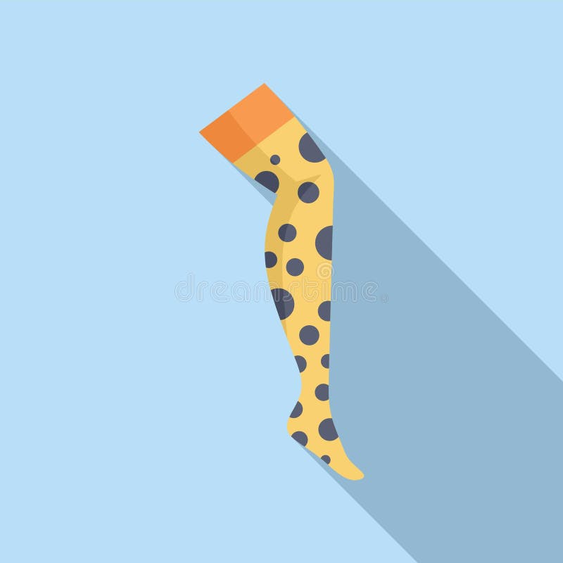 Compression stocking for varicose veins showing modern design stock illustration