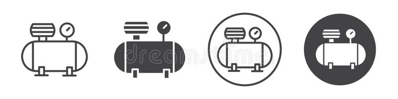 Compressor icon thin line illustration vector illustration