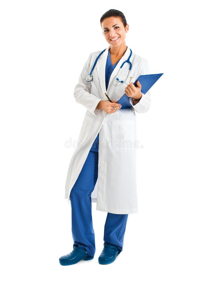 Médica em corpo inteiro foto de stock royalty free