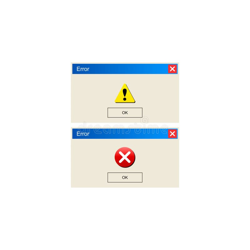 Web Ui Antigo. Retro Windows User Interface Caixas De Alerta Pop-up Abas  Explorer Janela Garish Vetor Modelos Coleção Ilustração do Vetor -  Ilustração de defeito, sinal: 215838320