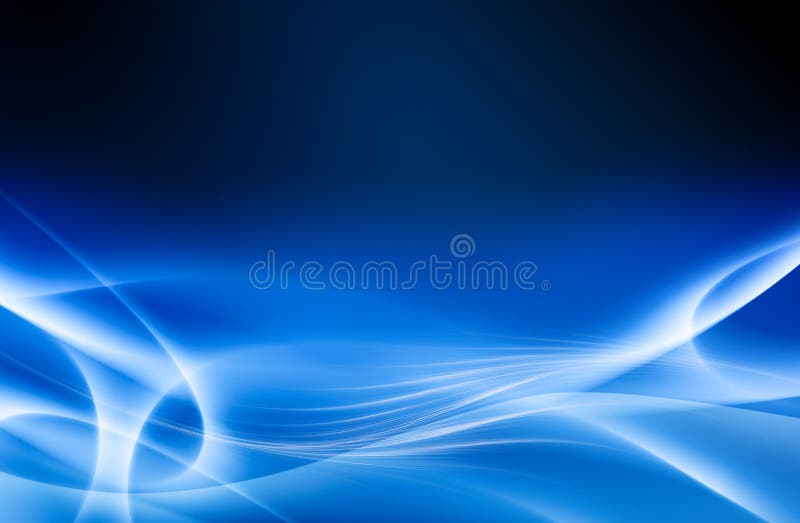 Computer abstract cu undă albastră de fundal generat stock illustration