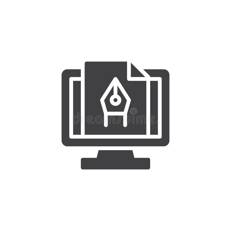 Computer-Animations-Vektorikone lizenzfreie abbildung Computer-Animations-Vektorikone lizenzfreie abbildung