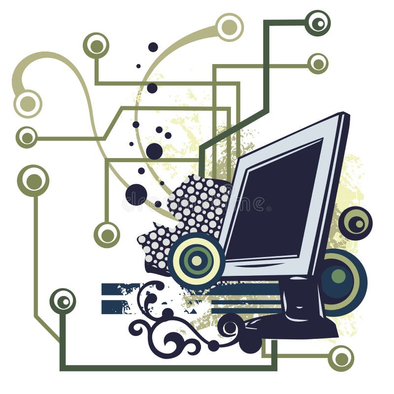 Computer background series stock illustration Computer background series stock illustration