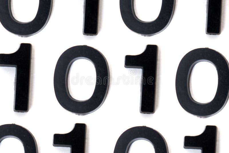 Computer binary code isolated on a white background. Computer binary code program stock images, royalty-free photos and pictures