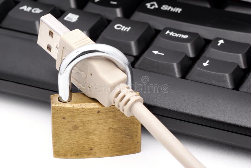 Computer cable. royalty free stock photo