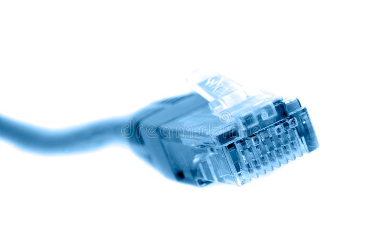 Computer cable stock photo