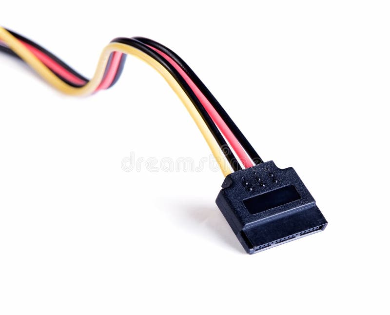 Computer cable on white background royalty free stock photos