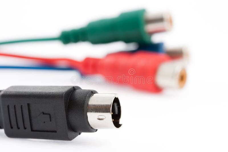 Audio Video Connector with Svideo Stock Image Image of communication
