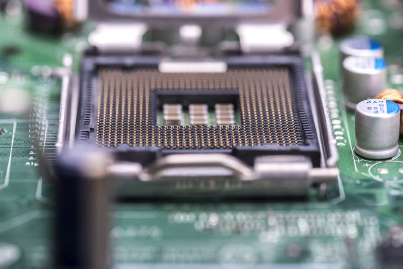 Computer central processing unit Socket royalty free stock image