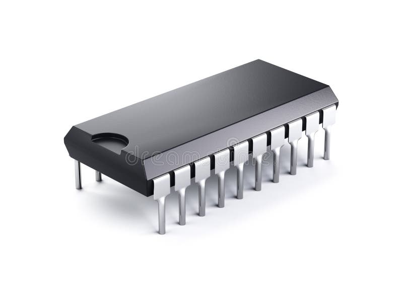 Computer chip stock illustration