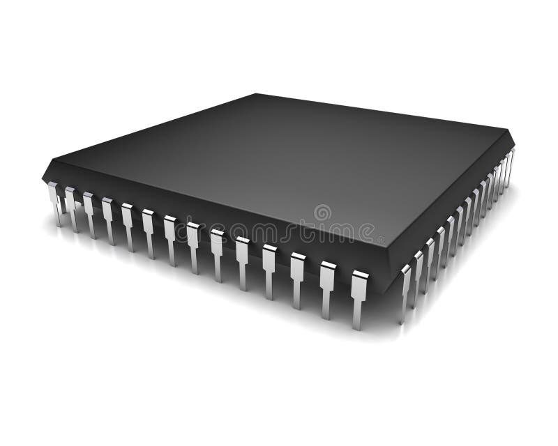 Computer chip stock illustration