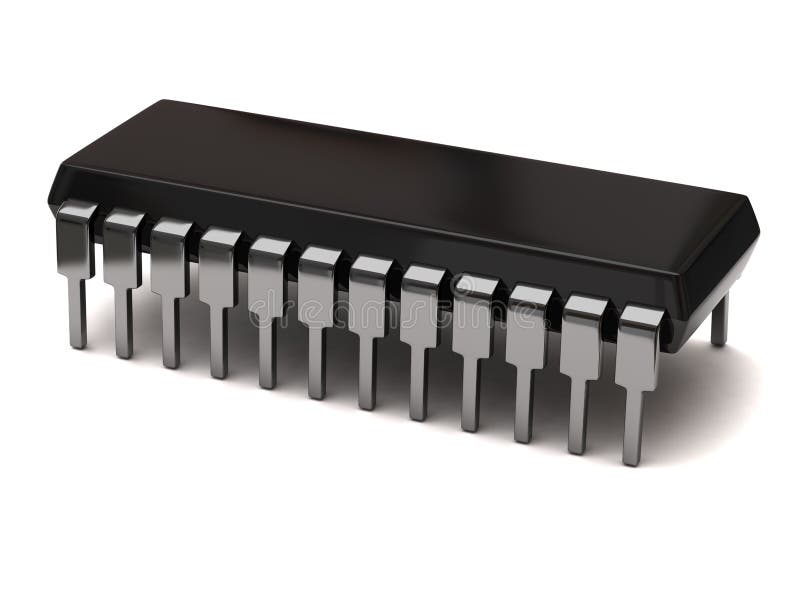 Computer chip vector illustration