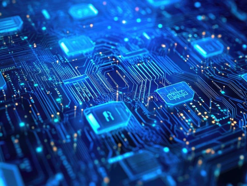 Computer Circuit Board Închide royalty free stock image