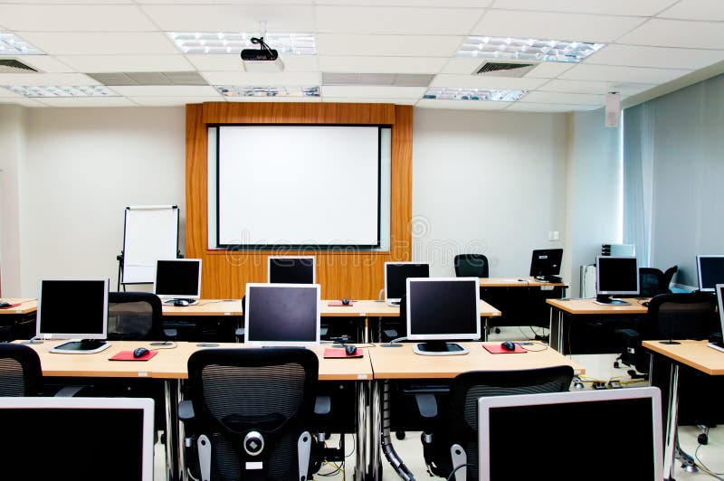 Computer classroom royalty free stock image Computer classroom royalty free stock image