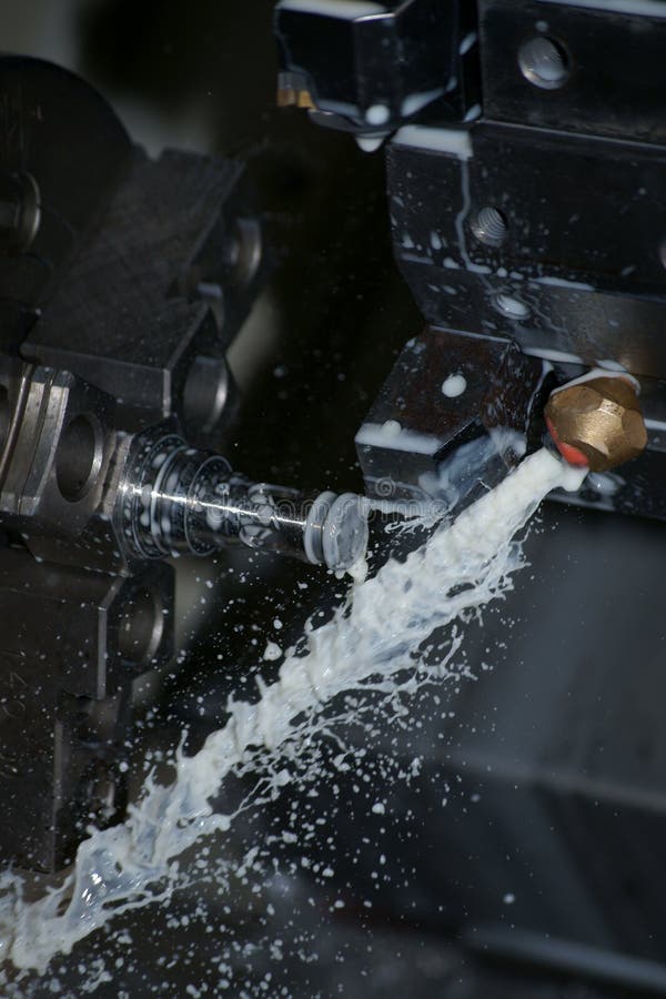 Computer CNC laMachine stock image