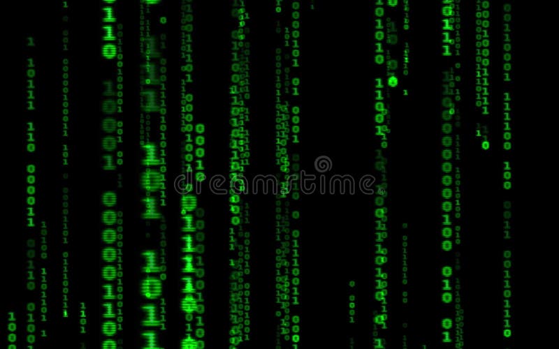 Computer Code Falling Matrix Style. Stock Video - Video of number, glow ...