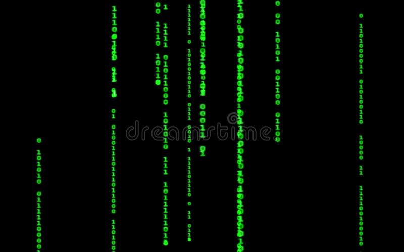 Computer Code Falling Matrix Style. Stock Video - Video of internet ...