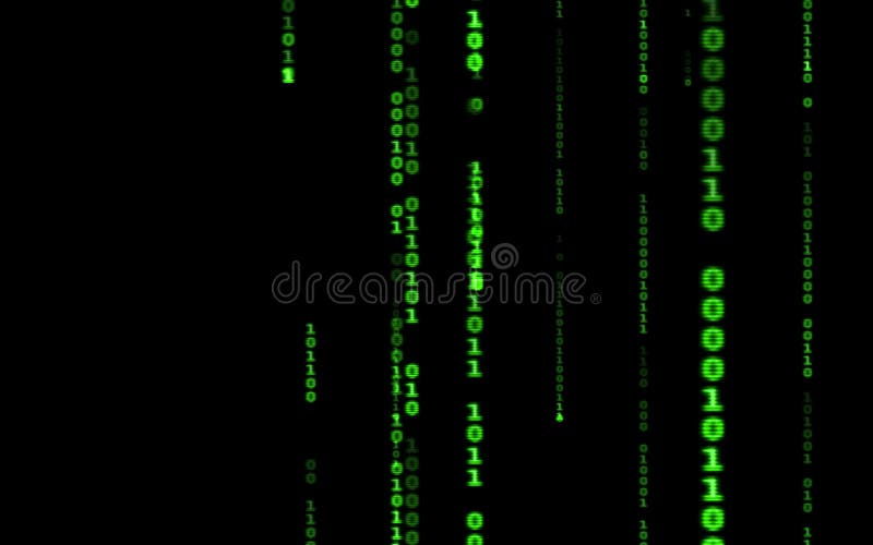 Computer Code Falling Matrix Style. Stock Illustration - Illustration ...