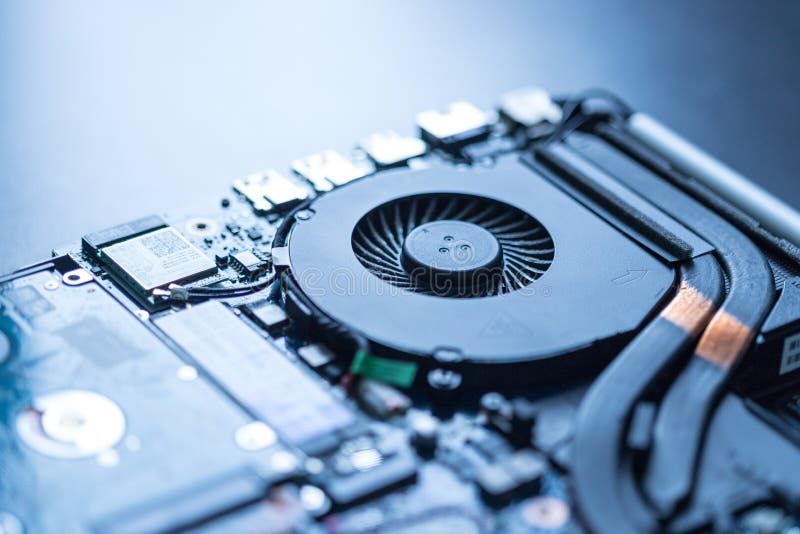 Computer Technology, Overclocking Close Up of a Cooling Fan on a