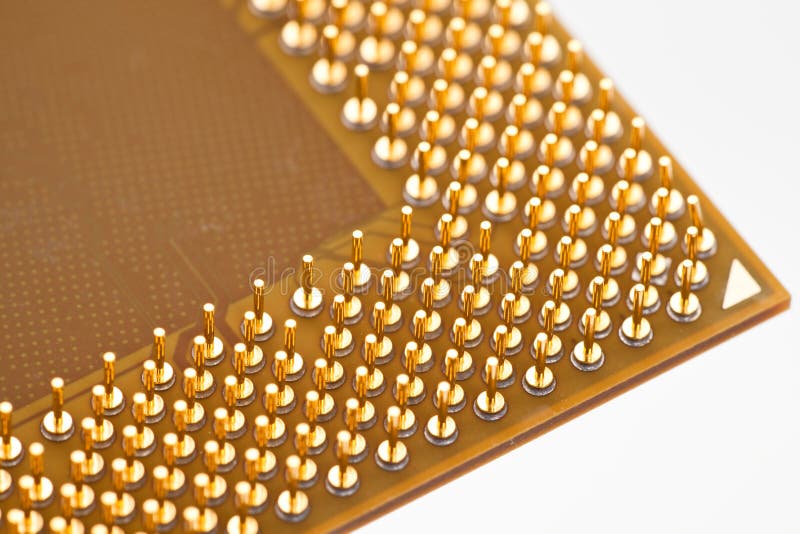 Computer CPU close up