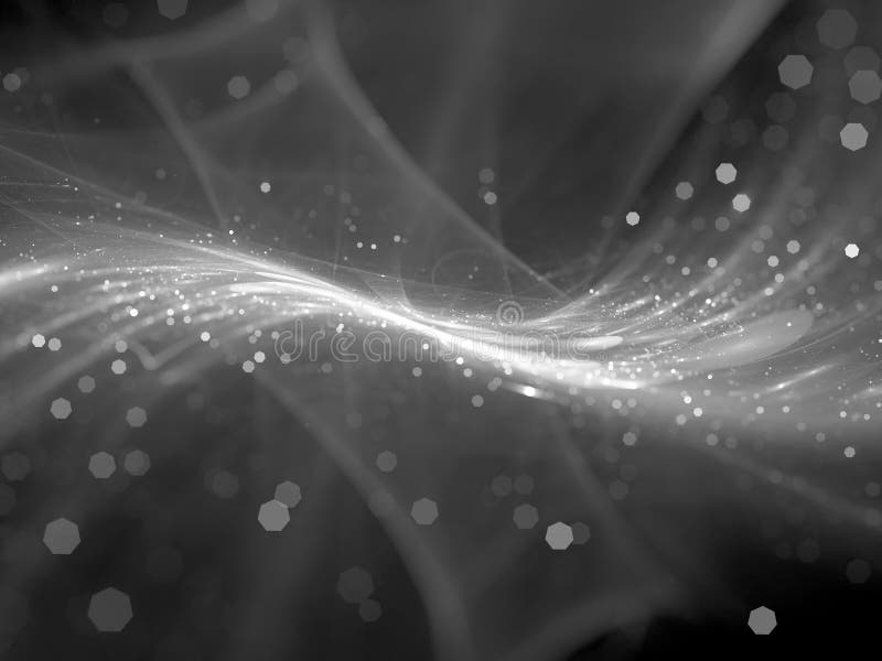 Computer cu tehnologie nouă din fibră optică generat de negru abstract și royalty free illustration