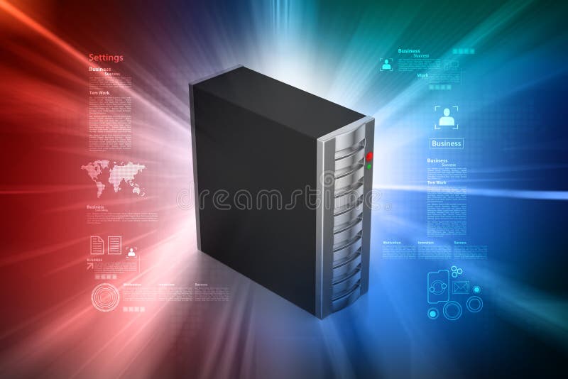 Computer data centre royalty free illustration