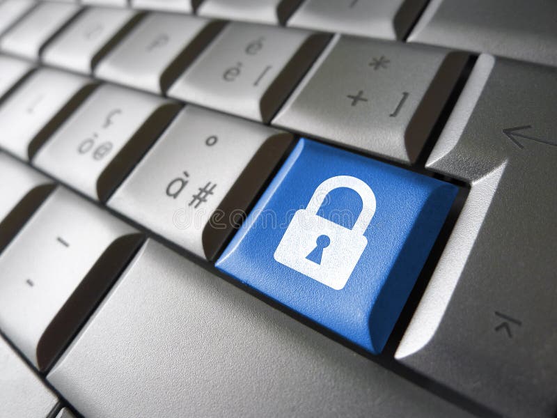 Computer Data Security Key stock images