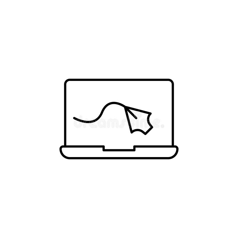 computer, design icon. Simple outline vector of Web Design Development set icons for UI and UX, website or mobile application royalty free illustration computer, design icon. Simple outline vector of Web Design Development set icons for UI and UX, website or mobile application royalty free illustration