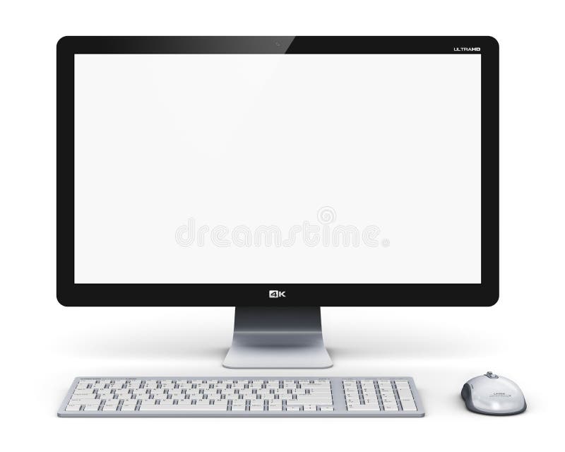 Computer desktop royalty free illustration