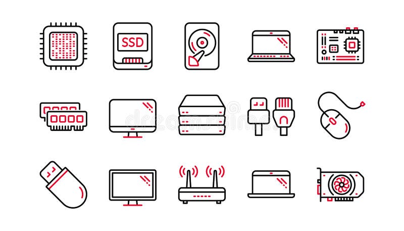 Memory Linear Icon. Modern Outline Memory Logo Concept on White