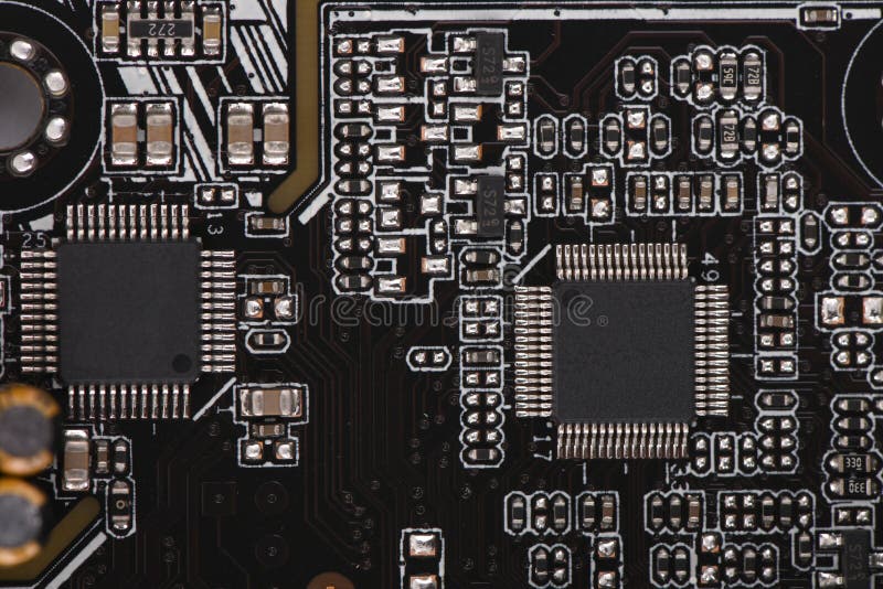 Computer chip stock image. Image of frame, board, circuit ...